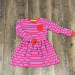 Mini Boden,Striped Pink and Red Kids Dress